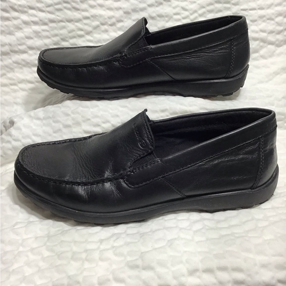SP Geos Black Leather Loafer Men’s Size 40 Shoes Respire Slip On Comfort main image 8